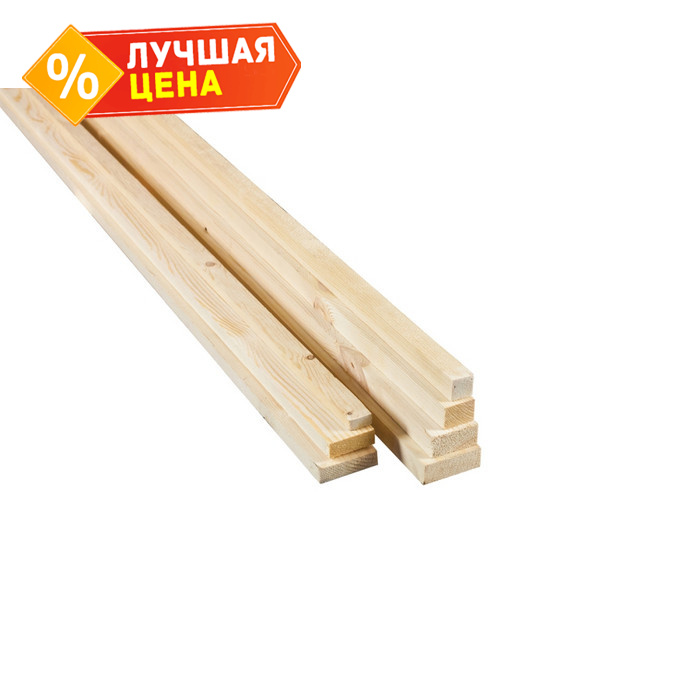 Рейка строганная сухая 20х50х3000 сорт AB